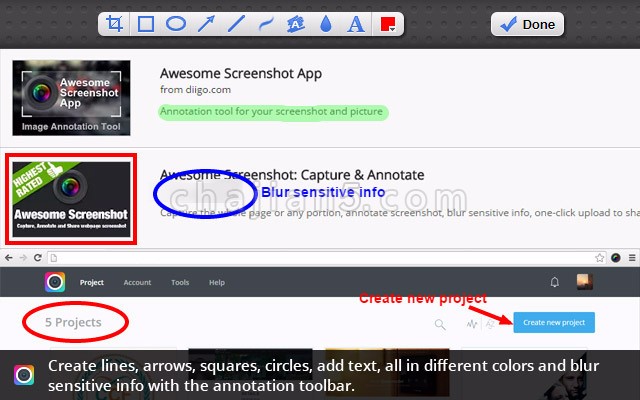 Awesome Screenshot App 网页截图注释&录屏插件 滚动截屏