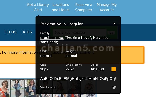 WhatFont 识别网页字体 看看网站用了什么字体