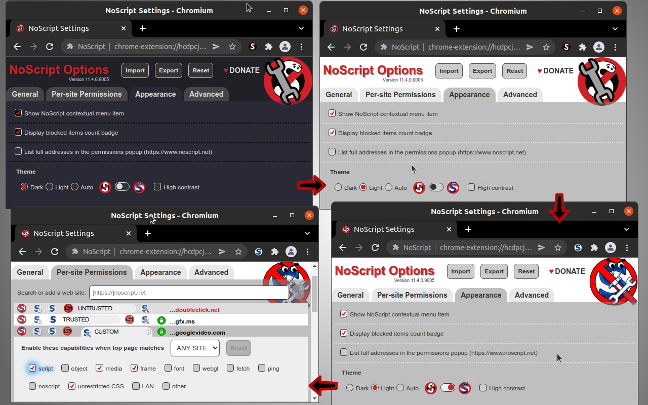 NoScript v11.4.18.0（禁用网页JavaScript ）