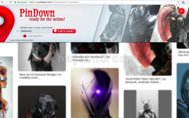 PinDown Free 从Pinterest/Instagram/Tumblr/Behance下载大图
