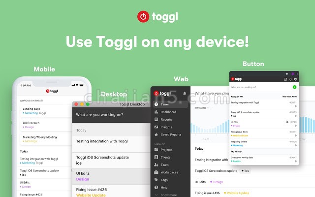 Toggl Track Productivity Time Tracker v2.0.18.0（时间管理 追踪统计在各网页花的时间）