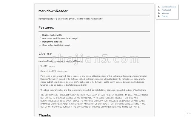 Markdown Reader 在Chrome中阅读Markdown 文件