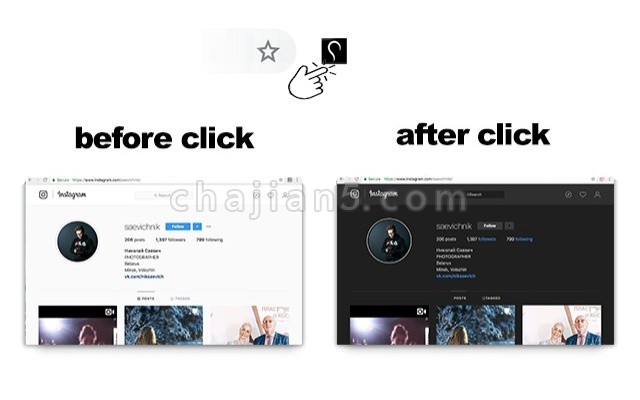 Night mode Instagram Ins的黑色主题（夜间模式）