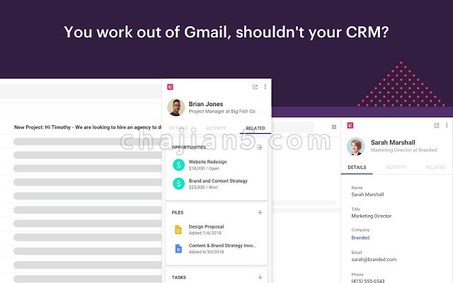 Copper CRM for Gmail客户关系管理插件