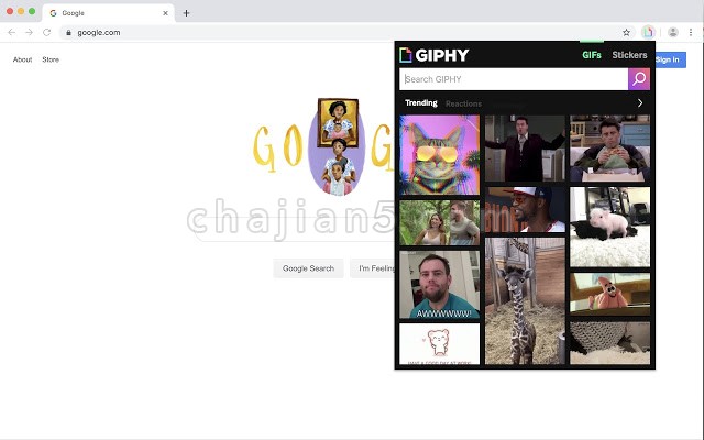 GIPHY for Chrome 支持在Gmail、Facebook、Twitter、Slack中插入GIF动图