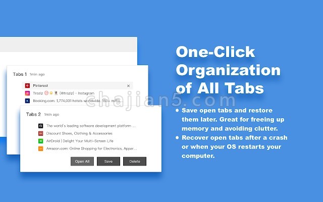 OneTab Plus 标签效率管理扩展