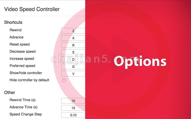 Video Speed Manager 视频速度控制插件