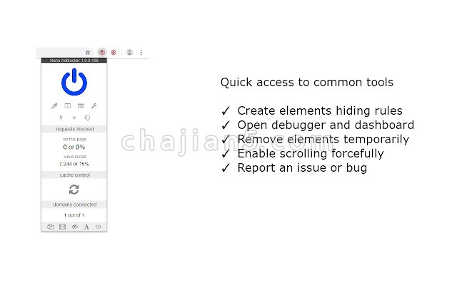 Nano Adblocker 基于uBlock Origin的网页广告屏蔽插件