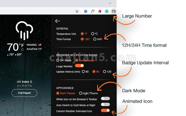 UV Weather v1.1.70.0（实时天气预报插件）