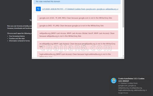 Cookie AutoDelete 自动删除浏览器Cookie