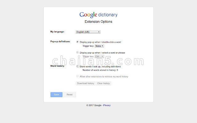 Google Dictionary (by Google) 谷歌词典 官方出品