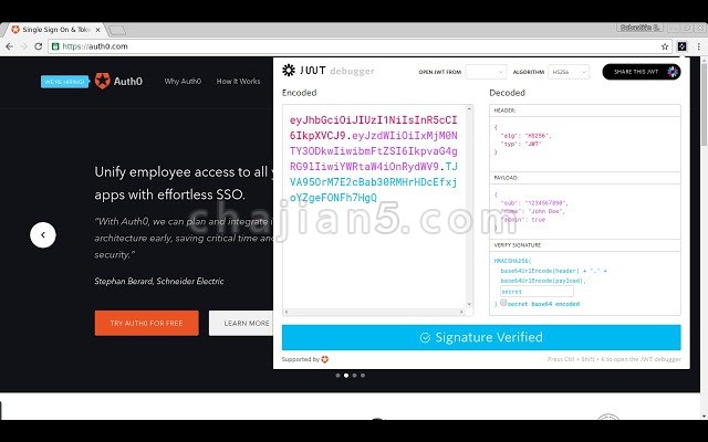 JWT Debugger 编码、验证和生成JWT