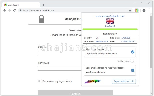 Netcraft Extension 反钓鱼插件 可查看网站IP 排名 国家