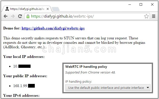 WebRTC Leak Prevent 防止WebRTC泄漏的扩展
