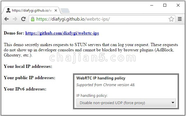 WebRTC Leak Prevent 防止WebRTC泄漏的扩展