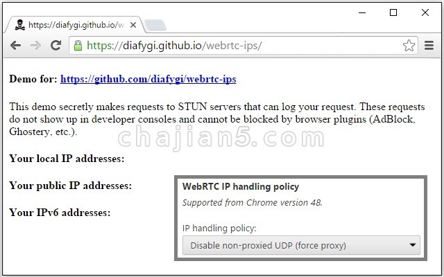 WebRTC Leak Prevent 防止WebRTC泄漏的扩展