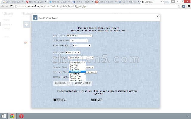 Scroll To Top Button 为网页添加一个滚动到顶部或底部的按钮
