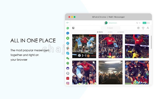 WhatsApp Multi Messenger 支持WeChat LINE WhatsApp Telegram FB Messenge等