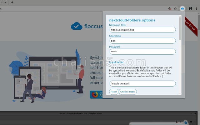 Floccus 跨浏览器收藏夹同步插件