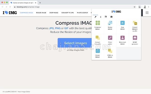 iLoveIMG 编辑转换或下载网页图片的工具