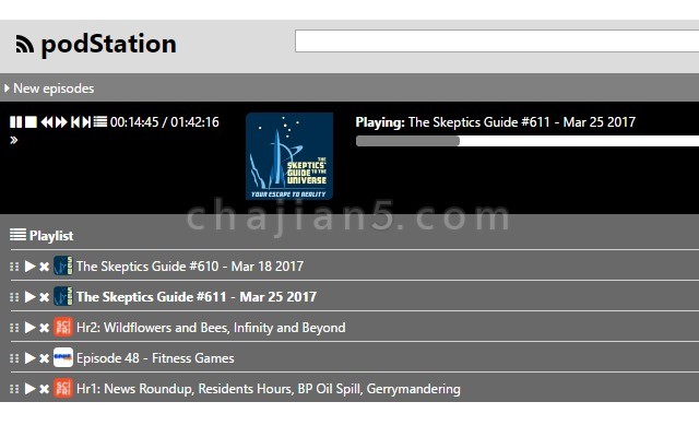 podStation Podcast Player 在电脑端听播客