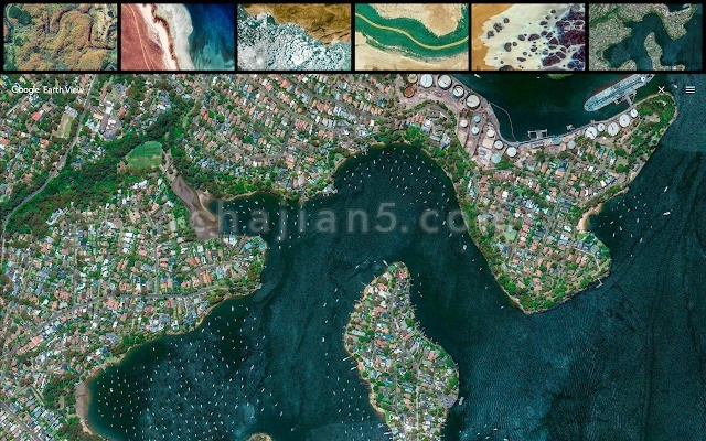 Earth View from Google Earth v3.0.5精选的各地美丽卫星图片（谷歌官方）