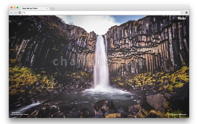 Flickr Tab 每打开Chrome新标签页就显示一张来自Flickr 的美图