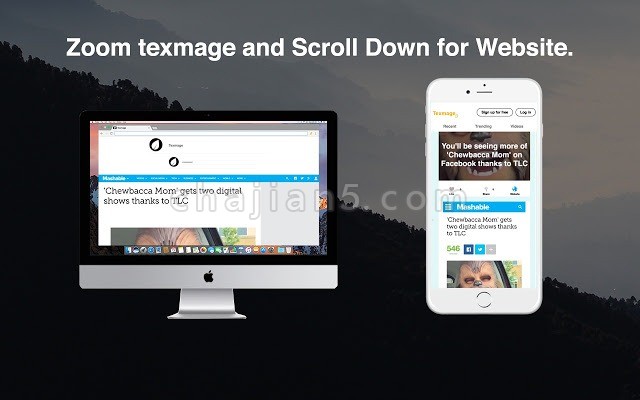 Texmage 选取网页上的图片添加文字进行创作