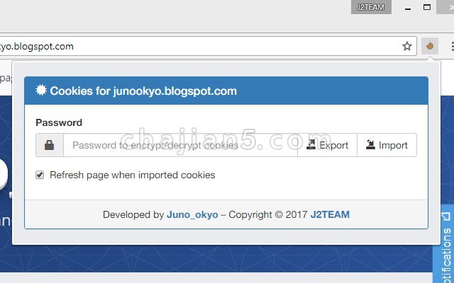 J2TEAM Cookies 导入/导出Cookie的工具