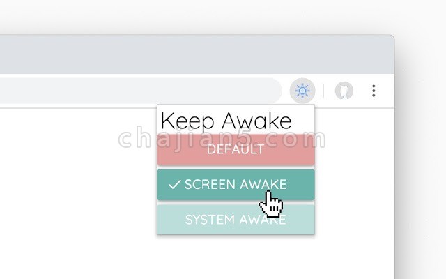Keep Awake for Chrome 防止计算机屏幕关闭