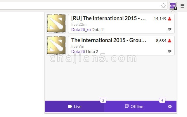 谷歌浏览器插件twitch Live当你最喜欢的twitch Tv频道在线时接收通知提醒 Chrome插件 谷歌浏览器插件网