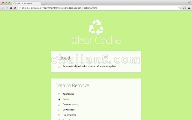 Clear Cache 一键清理浏览器缓存数据