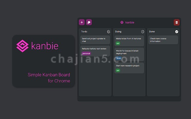 Kanbie 看板工具 方便管理待办事项