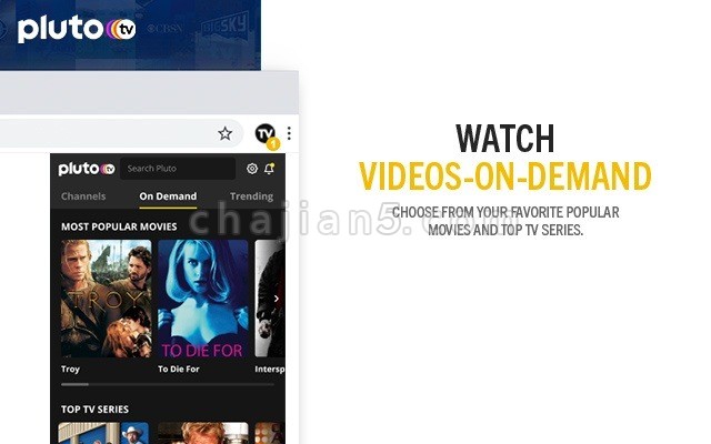 Pluto TV 免费在Chrome上看100多个电视频道