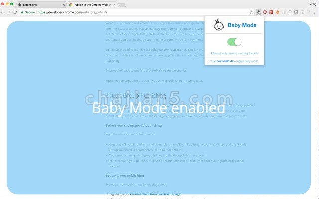 Baby Mode居家办公带娃可用的宝宝模式