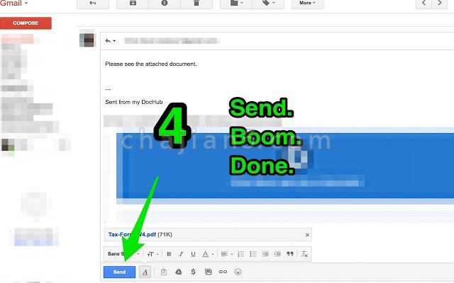 DocHub 集成到Gmail的PDF文件标记编辑插件