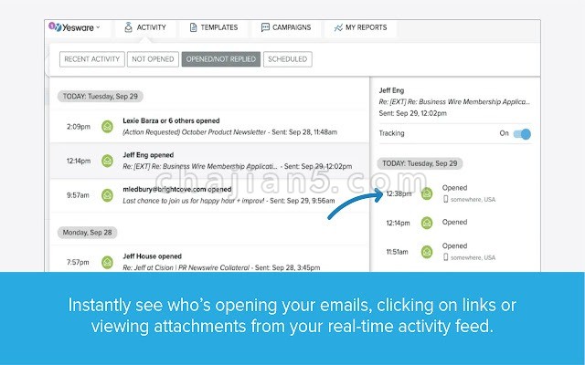 Yesware for Chrome营销邮件追踪工具