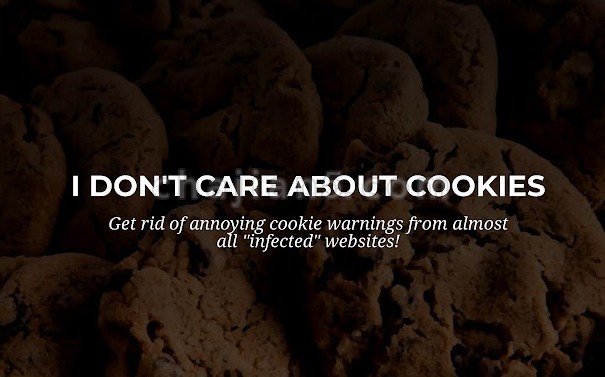 I don't care about cookies 屏蔽网站弹出cookie提示