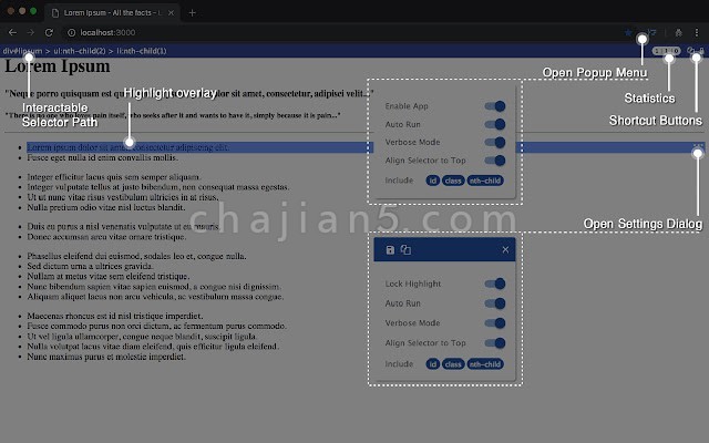 CSS Selector Capture Pro生成一个可复制的CSS选择器