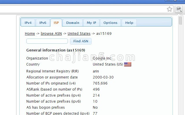 IP Address and Domain Information