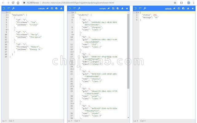 JSONViewer 一个浏览器窗口支持格式化多个JSON文档