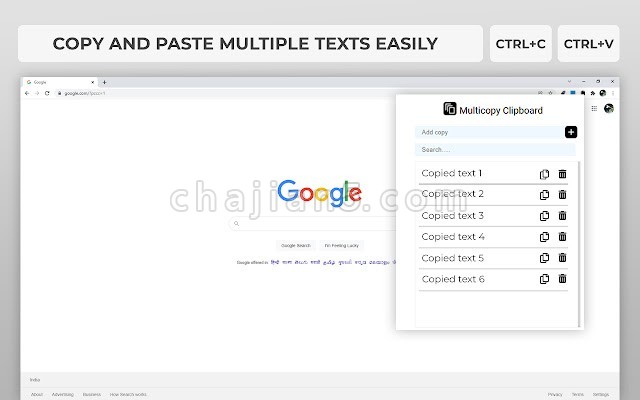 Multiple Copy Paste 批量复制粘贴 支持显示复制记录可搜素