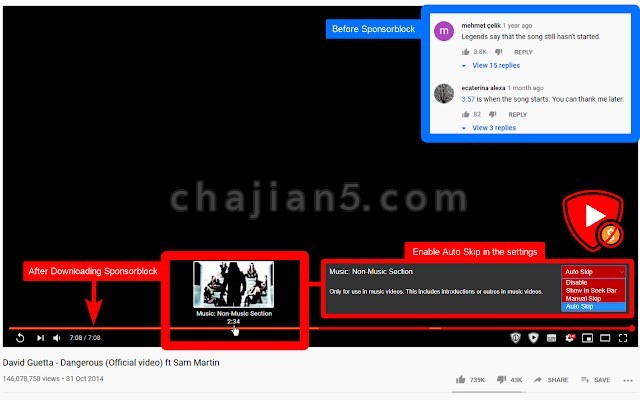 SponsorBlock for YouTube v5.4.28.0（跳过 YouTube 视频中的广告、订阅提醒）