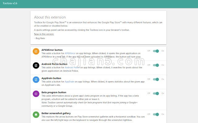 Toolbox for Google Play Store™ 网页版Google Play增强工具箱