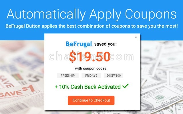 BeFrugal 海淘优惠券折扣返现插件