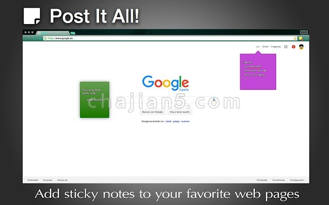 Post It All在浏览器上使用的便利贴标签
