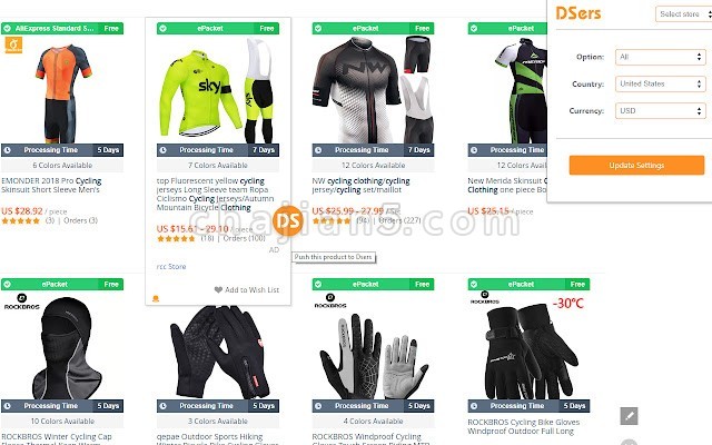 DSers 从AliExpress导入产品到Shopify和WooCommerce的插件
