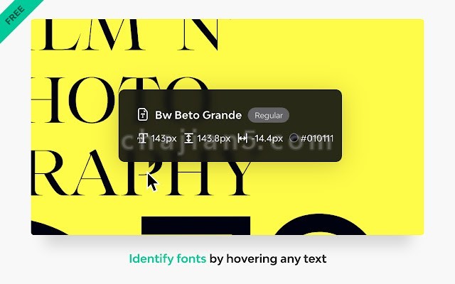 Fonts Ninja 识别任何网站上的字体