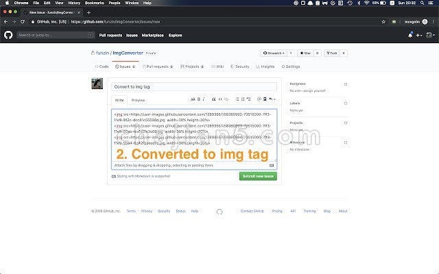 ImgConverter v0.2.1（将markdown图片转成img标签）