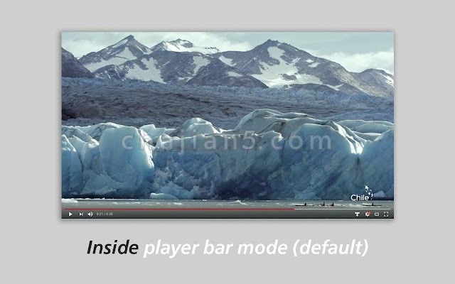 Outside YouTube Player Bar 将YouTube视频播放条功能区下移 不与视频重合